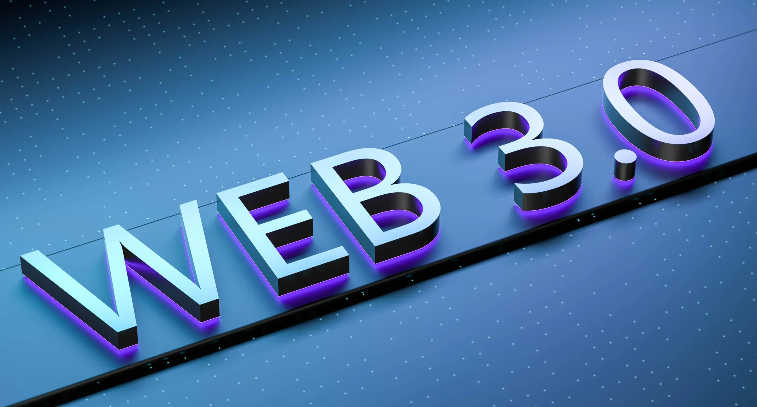 web-30-concept-with-neon-lights-blurred-background-web-3-concept