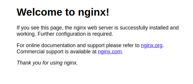 install nginx